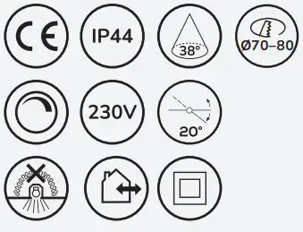 elco 480003 Ellen 230V Ceiling Light-fig4