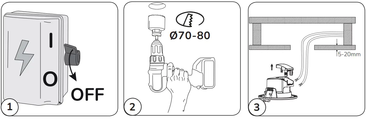 elco 480009 Sara 230V Ceiling Light-fig4