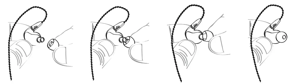 PINNACLE P1 High Fidelity Audiophile In Ear Headphones - Fig 1