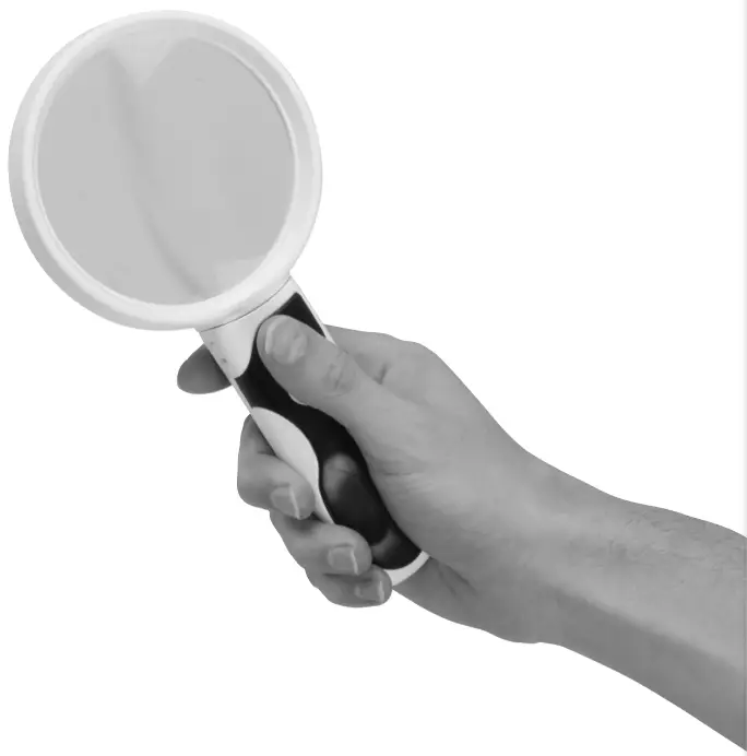 DURATECH QM-3519 LED Handheld Magnifyer with Three Lens