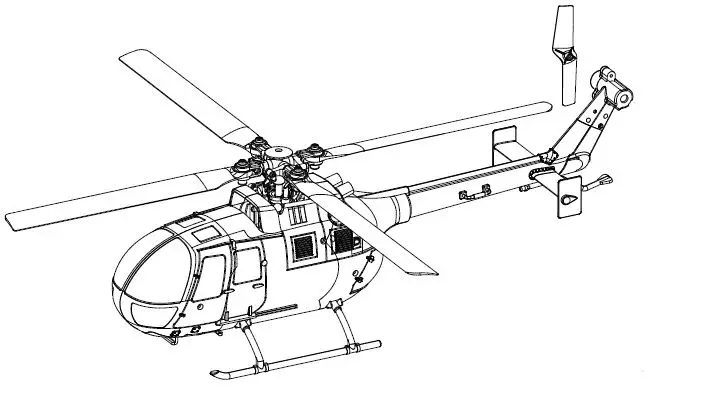 RTF MODSTER BO 105 Flybarless Electric Helicopter-20
