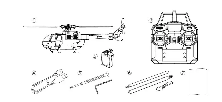 RTF MODSTER BO 105 Flybarless Electric Helicopter-3