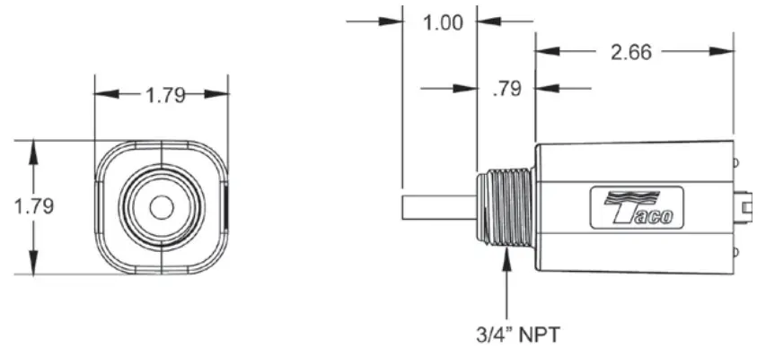 Taco Comfort LFA1203S-1 Low Water Cutoff - fig 1