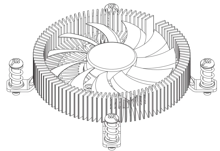 SilverStone NT07-1700 Silent Air Coolers