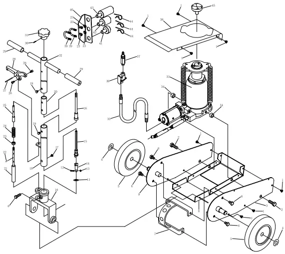 PITTSBURGH AUTOMOTIVE 63273-UPC 22 ton Air-Hydraulic Floor Jack-fig8