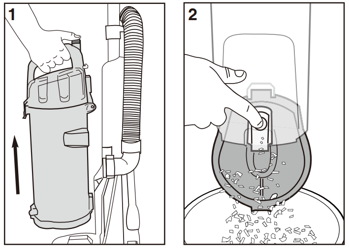Eureka NEU610 series PowerSpeed Multi-Surface Upright Bagless Vacuum Cleaner - Fig. 1)