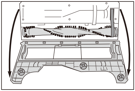 Eureka NEU610 series PowerSpeed Multi-Surface Upright Bagless Vacuum Cleaner - bottom plate