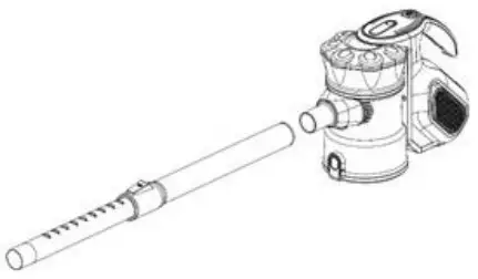 vytronix HSV3 Corded Stick Vacuum Cleaner - front of the vacuum