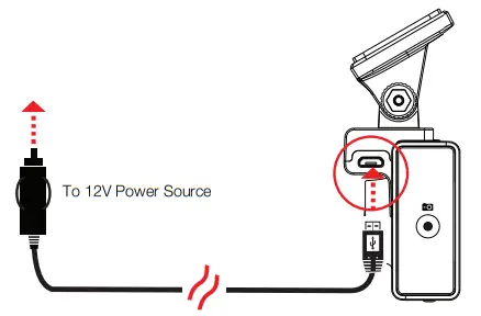 Cobra DASH CAM SC 200 - Connect to port