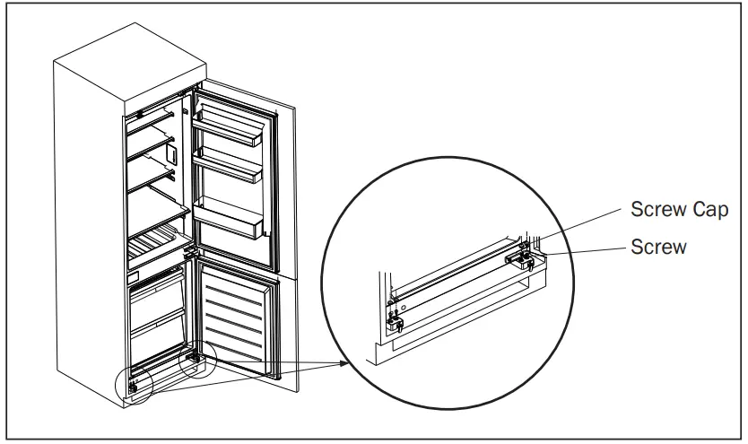 GERMAN REF-365 2 Doors Built In Refrigerator - fig 16