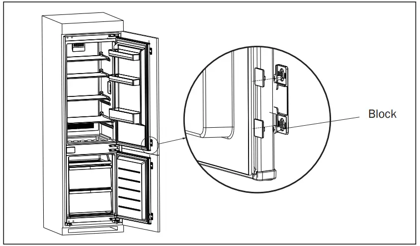 GERMAN REF-365 2 Doors Built In Refrigerator - fig 18