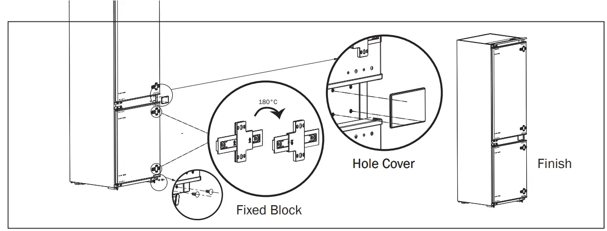 GERMAN REF-365 2 Doors Built In Refrigerator - fig 31