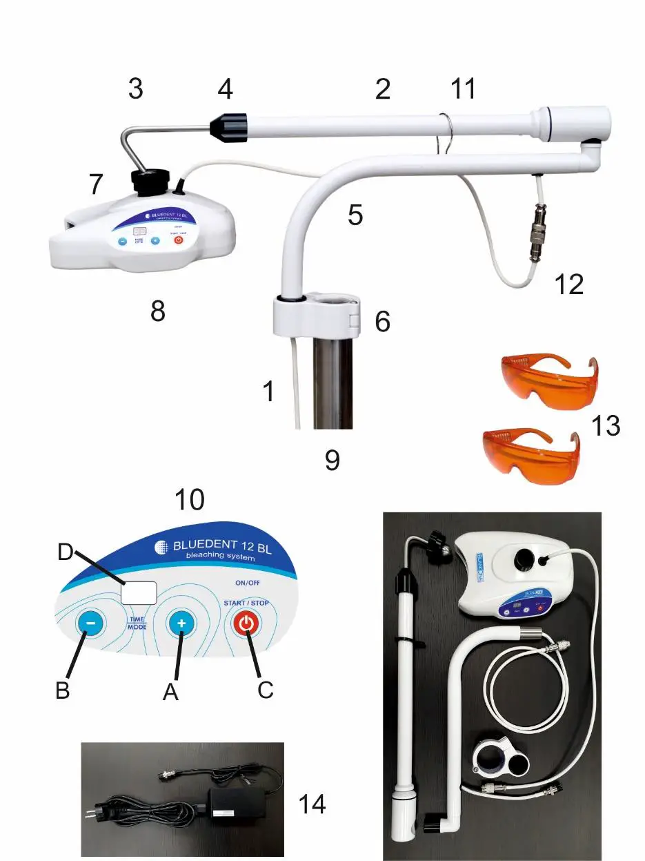 BG LIGHT-LTD-600-001bt-BLUEDENT-12-BL-Built-In-Telescopic-1