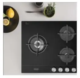 DeLonghi NSL 590D NCM 90cm 5 Burner Life Gas On Glass Cooktop - Contemporary