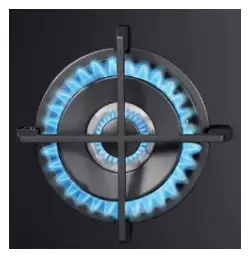 DeLonghi NSL 590D NCM 90cm 5 Burner Life Gas On Glass Cooktop - Double Ring