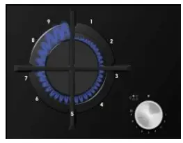 DeLonghi NSL 590D NCM 90cm 5 Burner Life Gas On Glass Cooktop - Precision Control