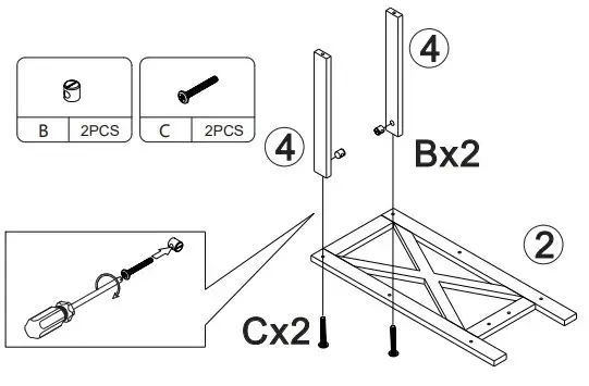 JAXPETY HG61T0954 Black 3 Tier End Side Table for Living Room Set (5)