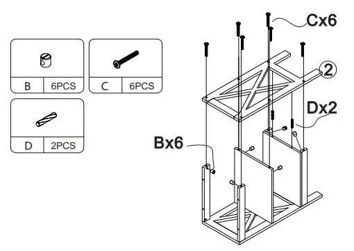 JAXPETY HG61T0954 Black 3 Tier End Side Table for Living Room Set (8)
