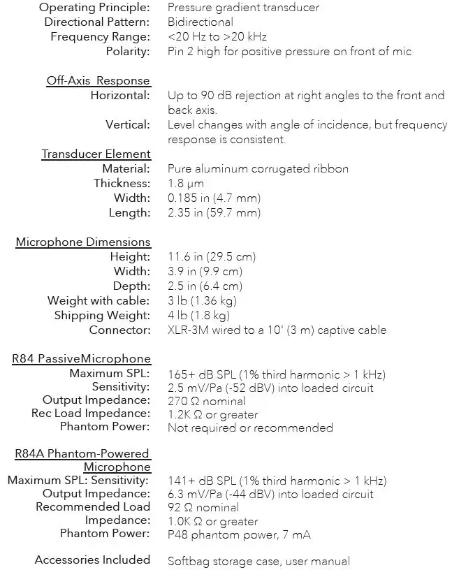 AEA R84 Series Classic Ribbon Mic-FIG7