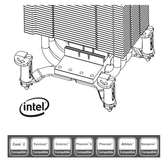 Compatible with Intel Socket LGA