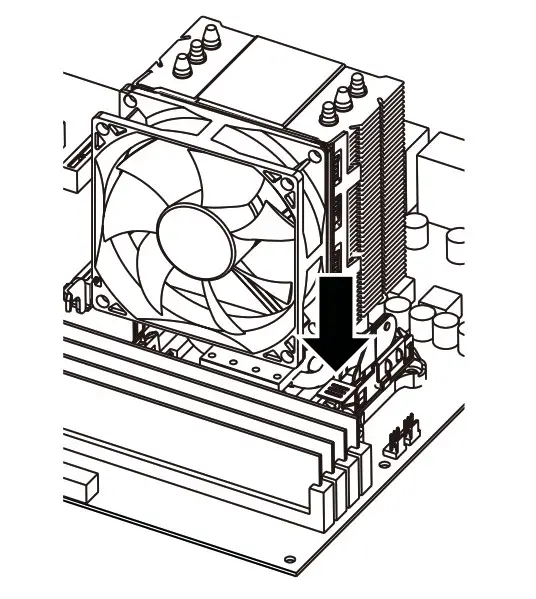 Place the Cooler on the CPU 1