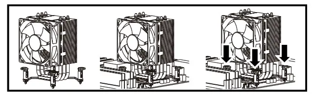 Place the cooler on the CPU