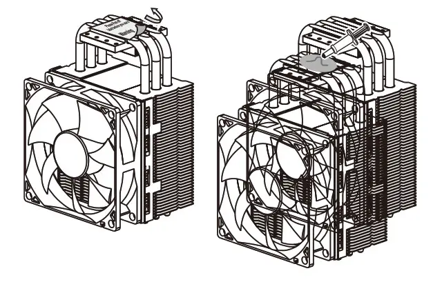 Remove the protective cover 1