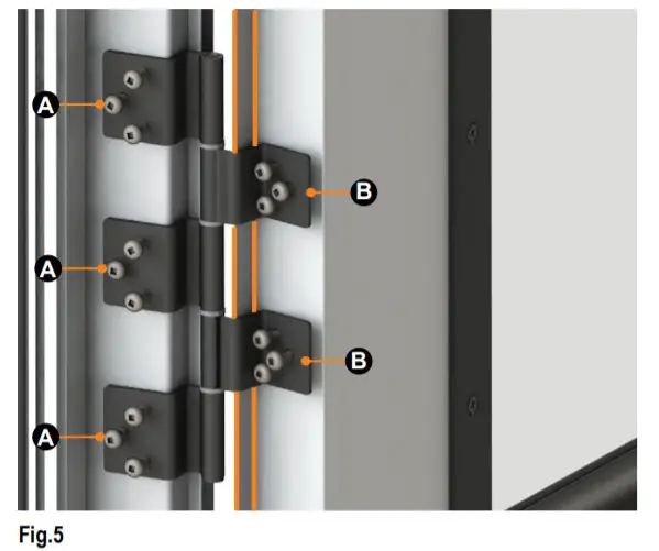 LIPPERT RV Entry Door Friction Hinge Kit -FIGURE 6
