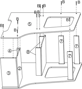 Kmart 42969303 Stand Up Stool ASSEMBLY 4