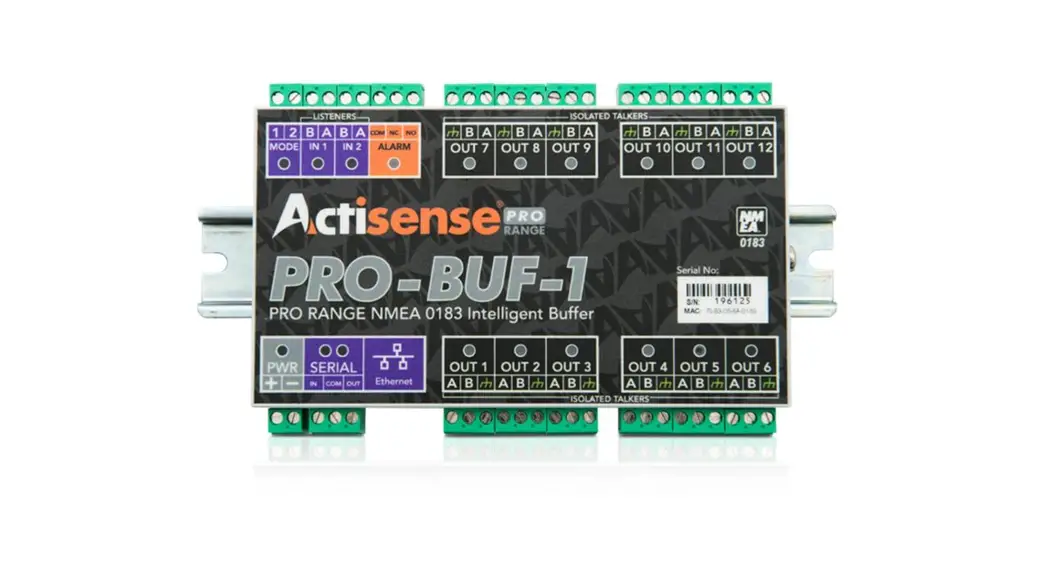 Actisense Pro-buf-1 Professional Nmea 0183 Buffer User Guide Actisense Pro-buf-1 Professional Nmea 0183 Buffer User Guide