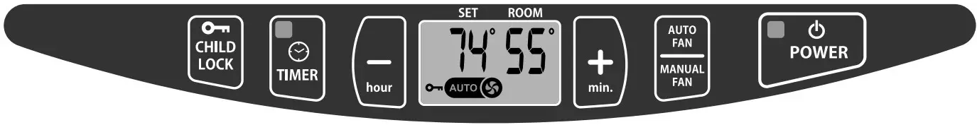 TOYOTOMI HC-20 Heat Converter - CHILD LOCK OPERATION