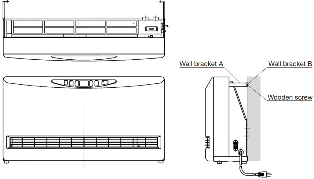 TOYOTOMI HC-20 Heat Converter - wall fixing