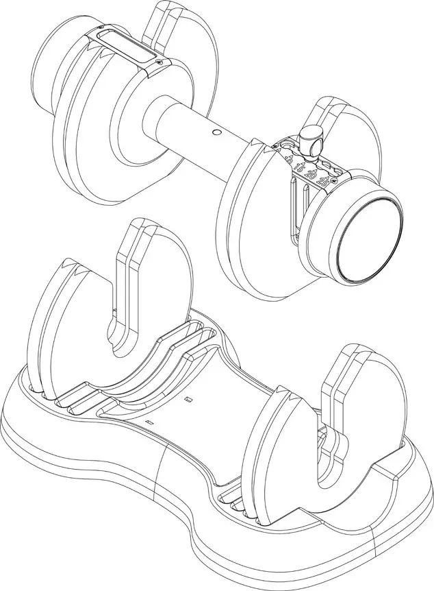 kogan FS25LBDMBLA 25LBS Adjustable Dumbbell - OPERATION 4
