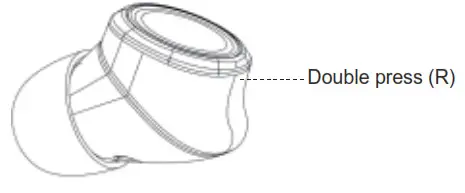 DK2 True Wireless Earbuds- Double press