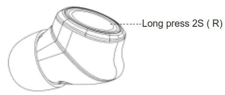 DK2 True Wireless Earbuds- Volume Down