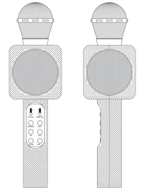 MVMT B07HFHWKJK Bling Bling Karaoke Microphone and Speaker