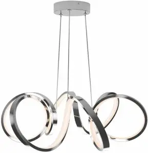 artika PDT-SBC-CR Swirl Butterfly LED Pendant Light