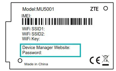OPTUS MU5001 ZTE 5G Modem - Change Your Device Settings