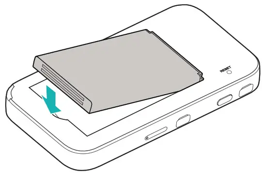 OPTUS MU5001 ZTE 5G Modem - Instal the Battery 2