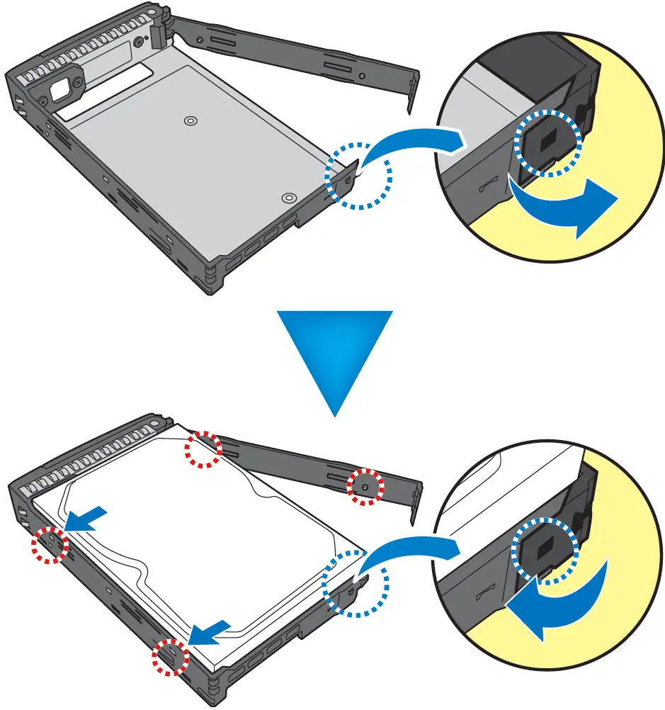 Install the Hard Disk Drives 03