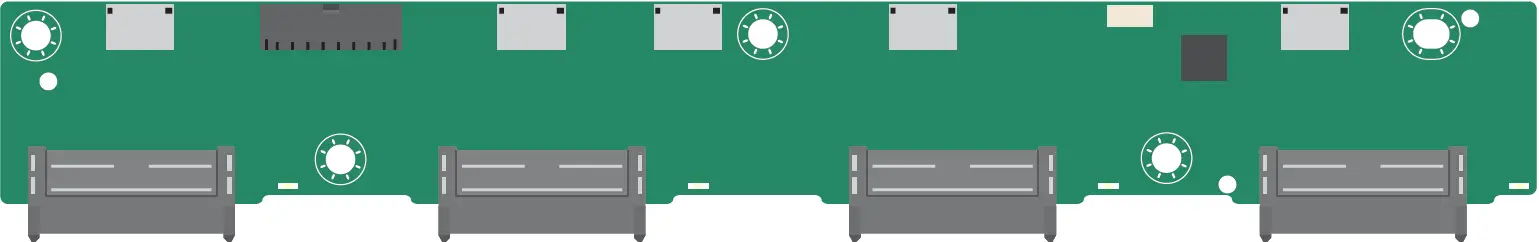 M1312G68-BP6E-4X HDD Backplane Board (pre-installed)