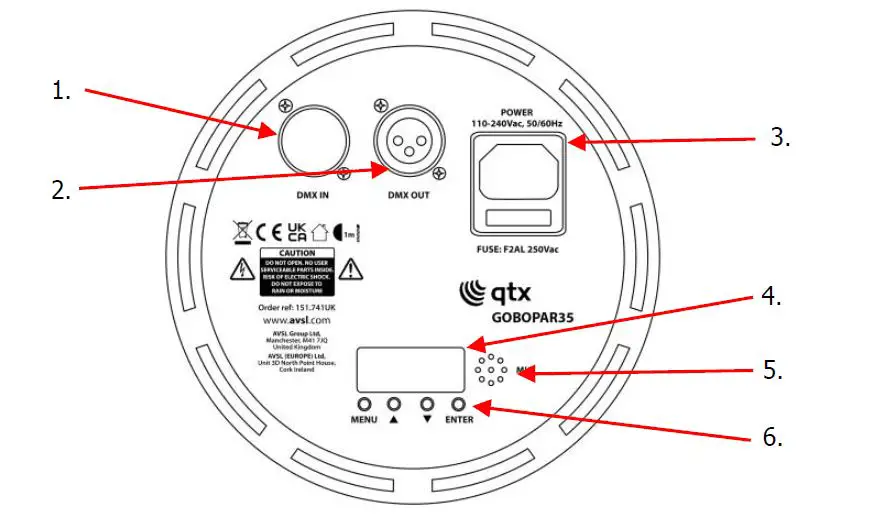 qtx 151.741UK GoboPar35 2 in 1 Light Effect fig1
