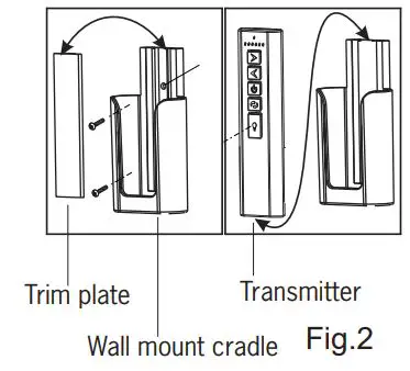 Chungear Industrial CE11001 Ceiling Fan Remote Controller Instruction Manual - Fig.2