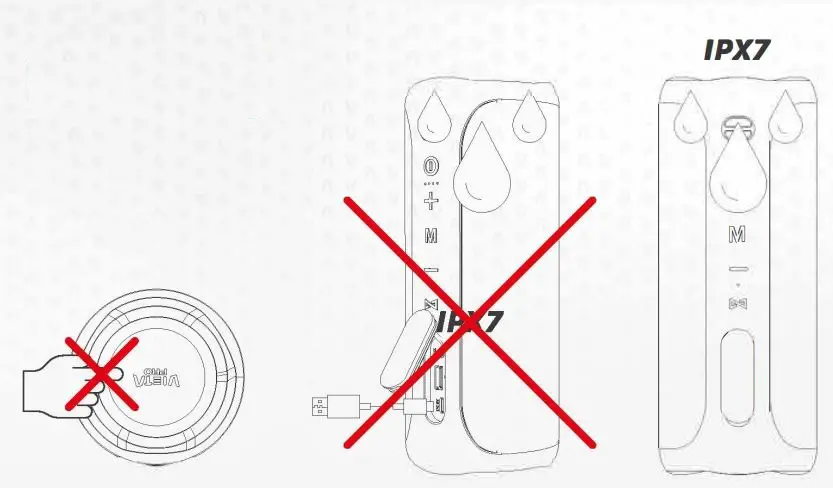 VIETA PRO VM-BS57 Upper 3 Speaker User Guide - Warning