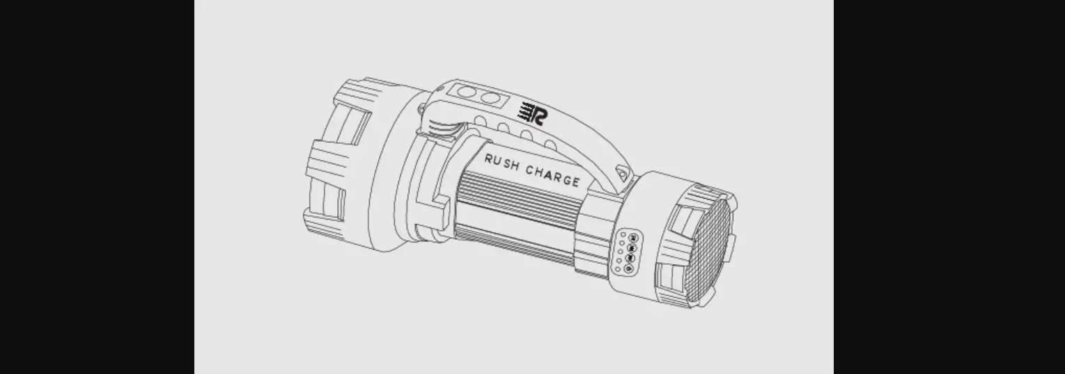 Rush Charge Rcflashsound Portable Multifunction Searchlight With Power Bank And Bluetooth Speaker Instruction Manual