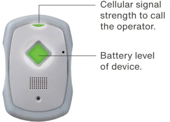 TELUS LivingWell Companion Go Medical Alert System - flashing lights
