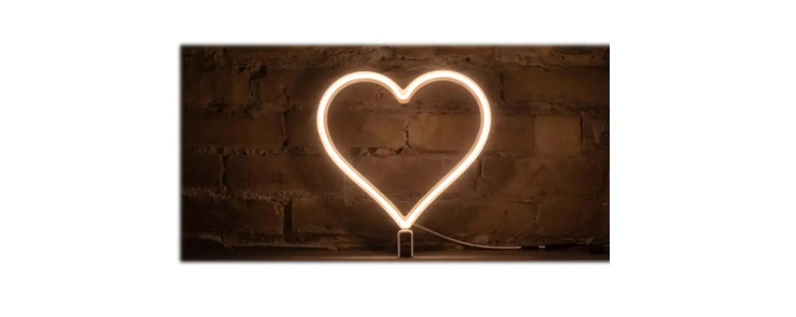 Our Glowing Hearts Neon Hero Heart With Dimmer User Manual
