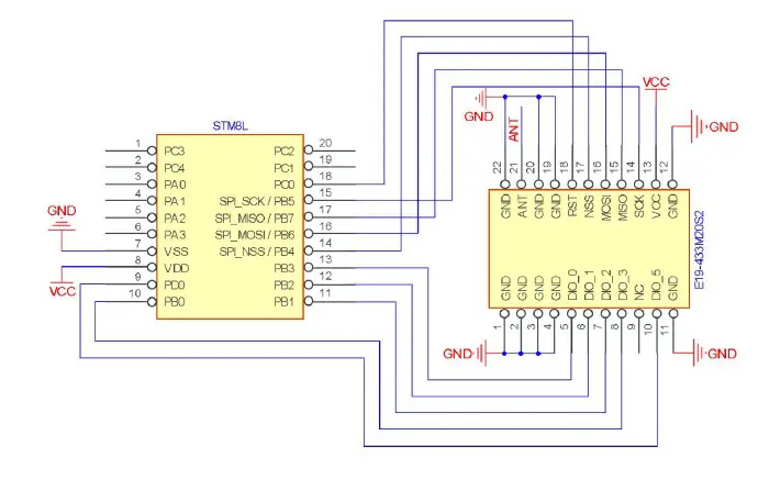 EBYTE E19-433M20S2 SX1278 433MHz 100mW SMD Wireless Module 3
