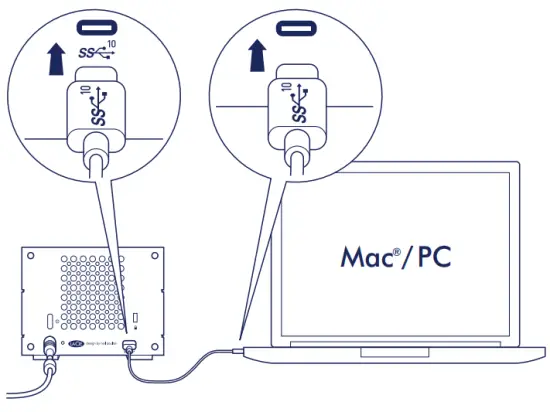 Connect USB cable