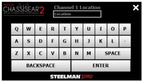 LOCATION SETTINGS SCREEN